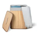 Achadinho do Dia #52: Cesto De Roupa Suja De Bambu Kontuz - Tchau bagunça! (Review) AchadinhoDoDia52